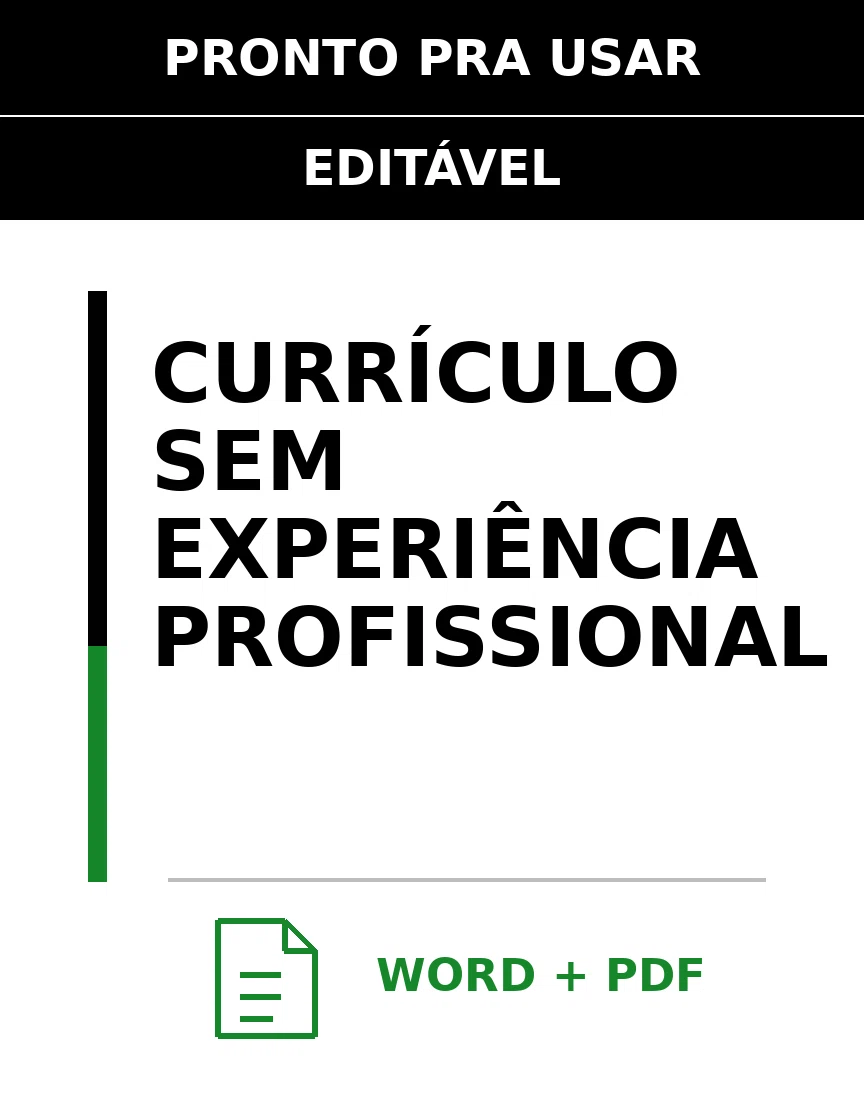 Baixar Currículo sem Experiência Profissional Online – Word e PDF
