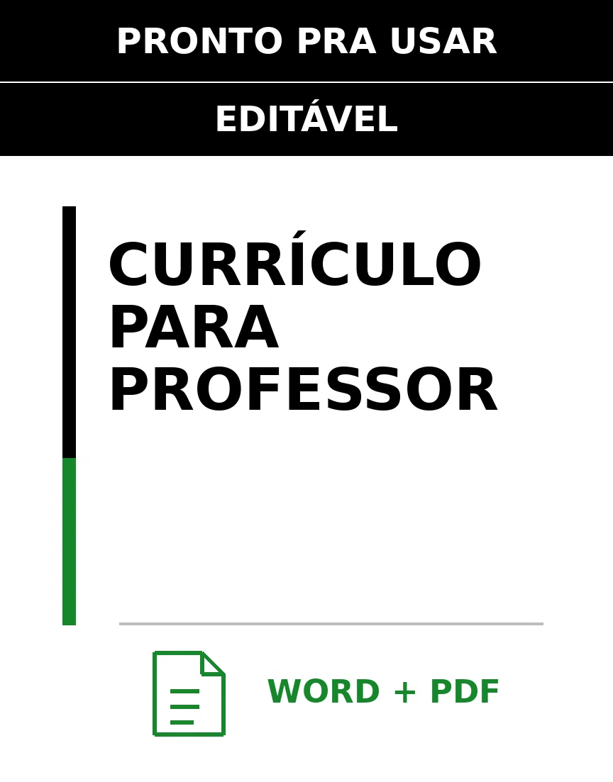 Baixar Currículo para Professor Online – Word e PDF