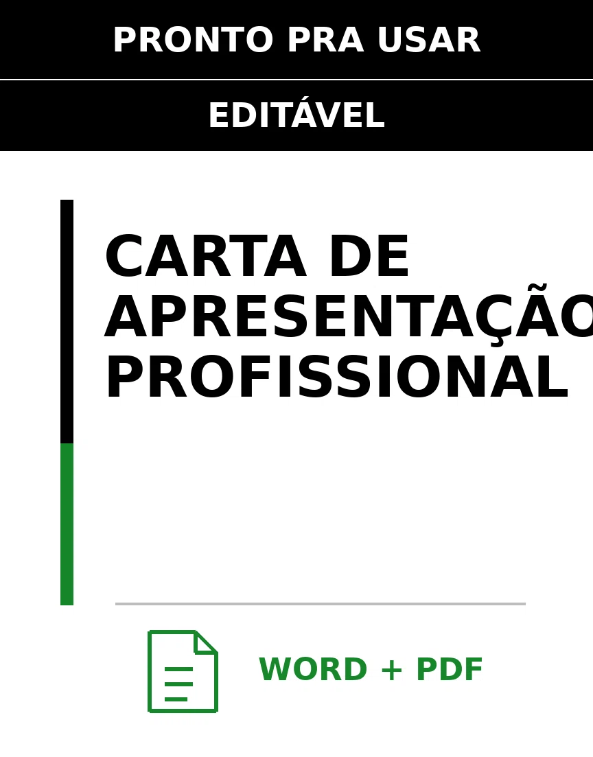 Baixar Carta de Apresentação Profissional Online – Word e PDF