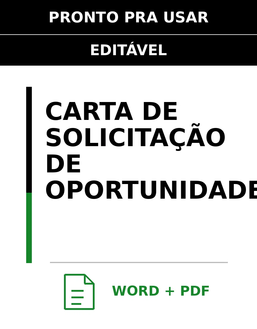 Baixar Carta de Solicitação de Oportunidade Online – Word e PDF