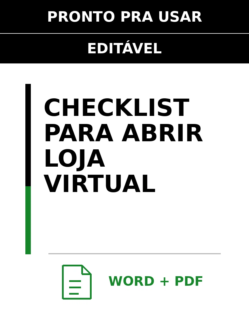 Baixar Checklist para Abrir Loja Virtual Online – Word e PDF