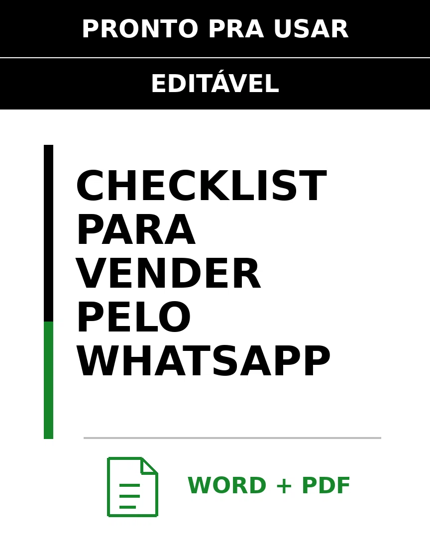 Baixar Checklist para Vender pelo WhatsApp Online – Word e PDF