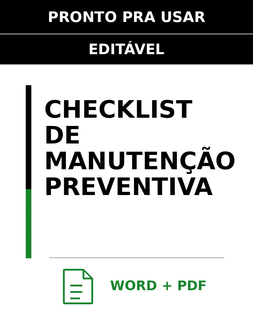 Baixar Checklist de Manutenção Preventiva Online – Word e PDF