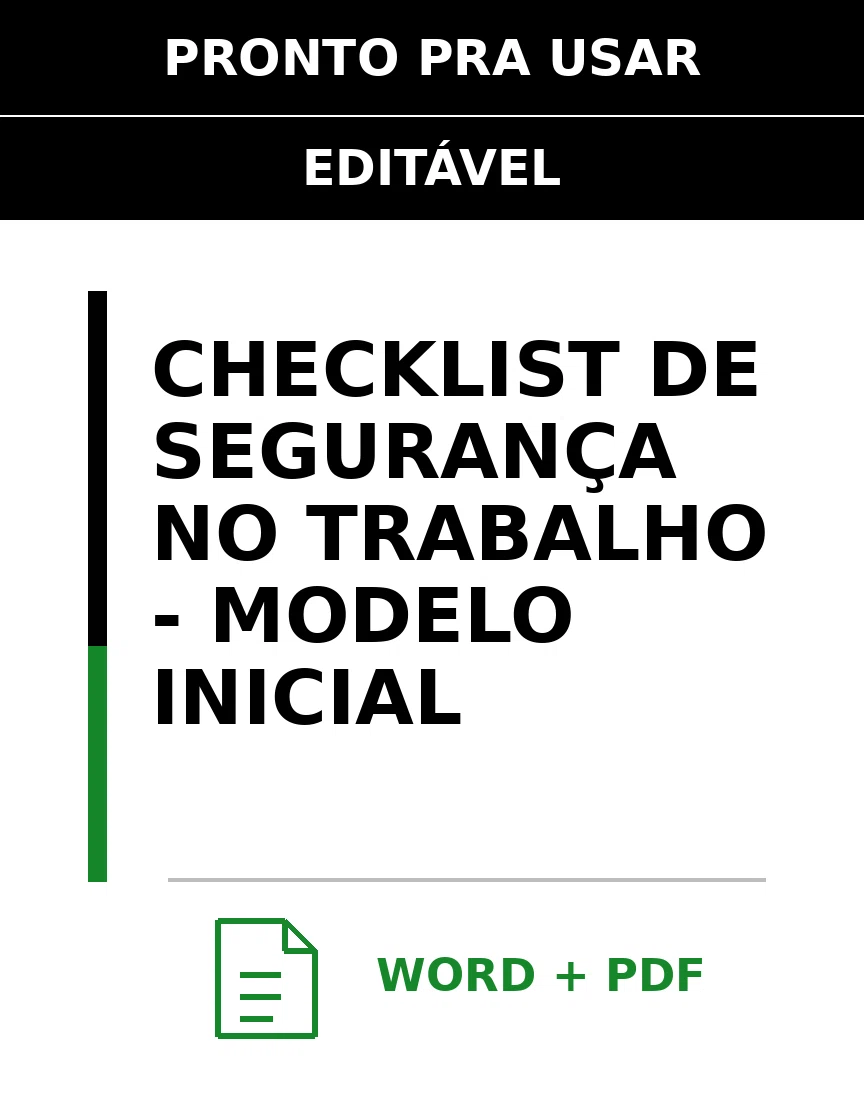 Baixar Checklist de Segurança no Trabalho Online – Word e PDF