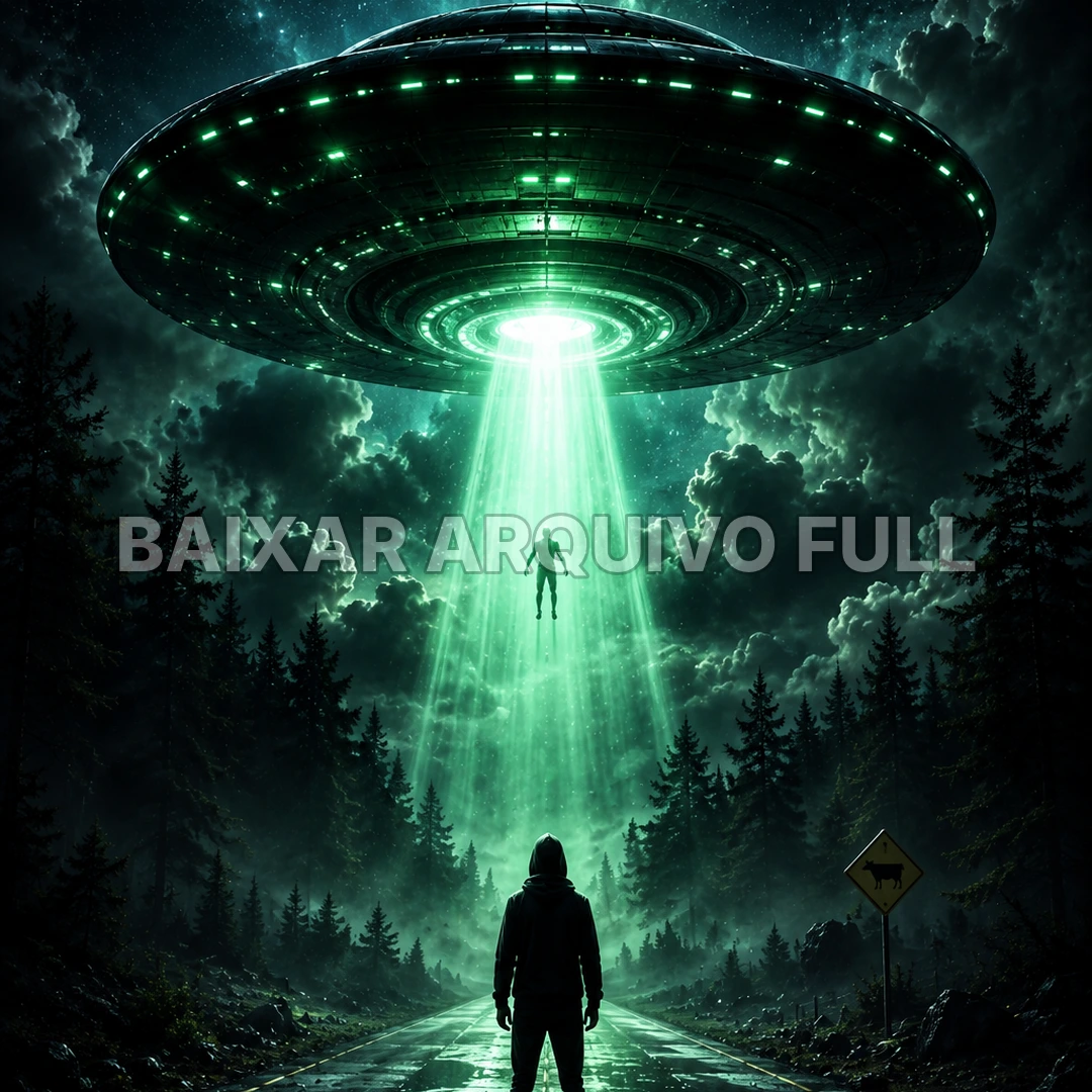 Wallpaper para Celular OVNI com Feixe de Luz | Baixar Agora