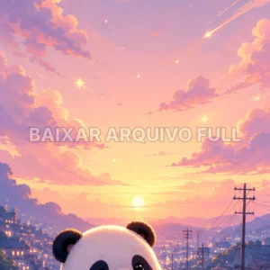 Wallpaper para Celular Panda Fofo e Estrela | Baixar Agora