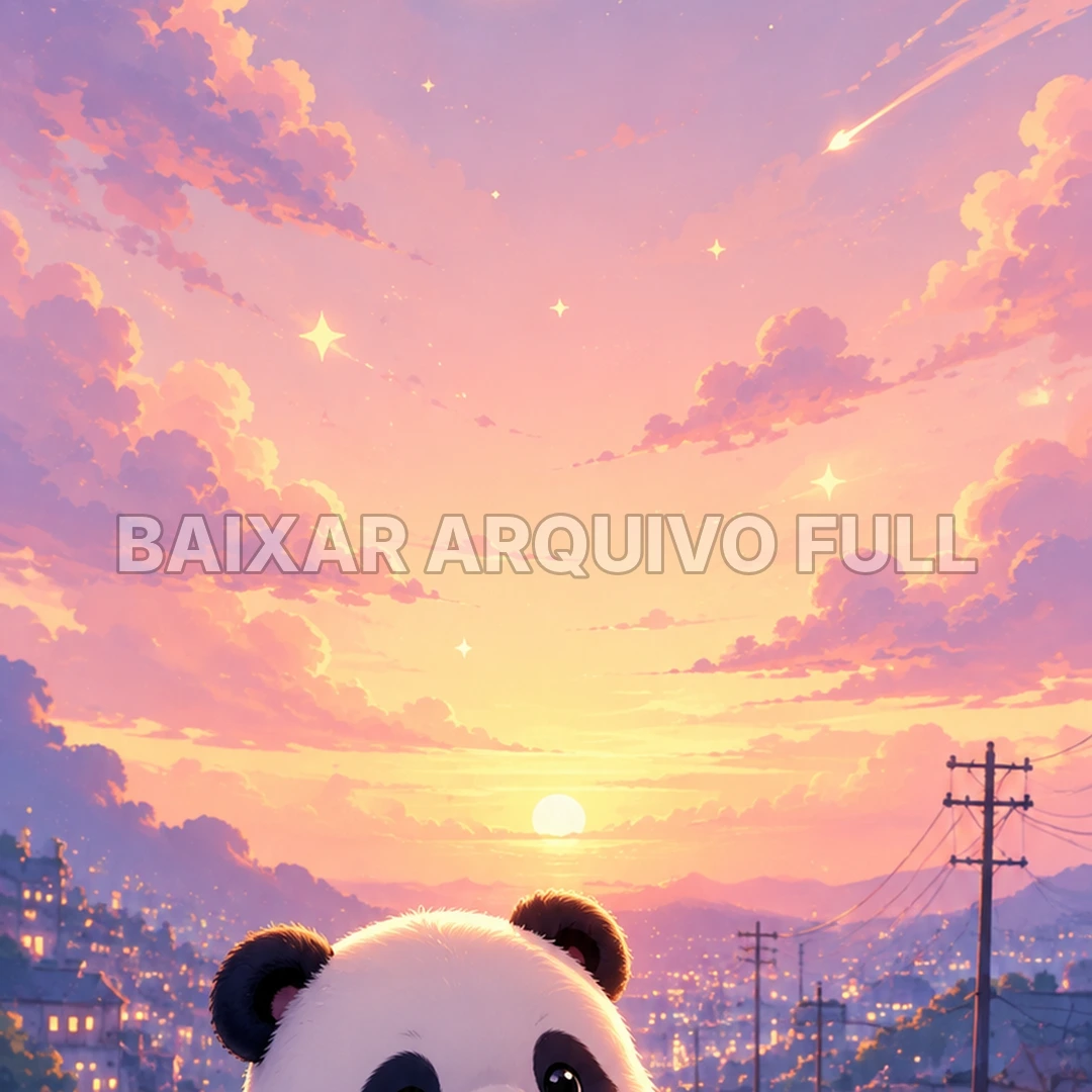 Wallpaper para Celular Panda Fofo e Estrela | Baixar Agora