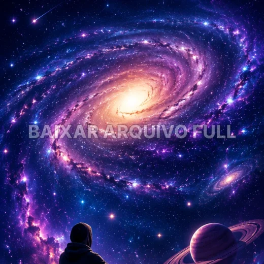 Wallpaper para Celular Pessoa diante da Galáxia | Baixar Agora