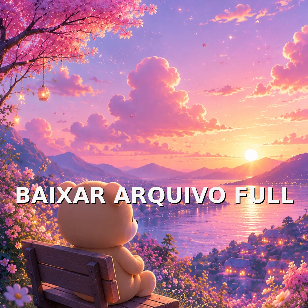 Wallpaper para Celular Ursinho Contemplando o Lago ao Entardecer | Baixar Agora