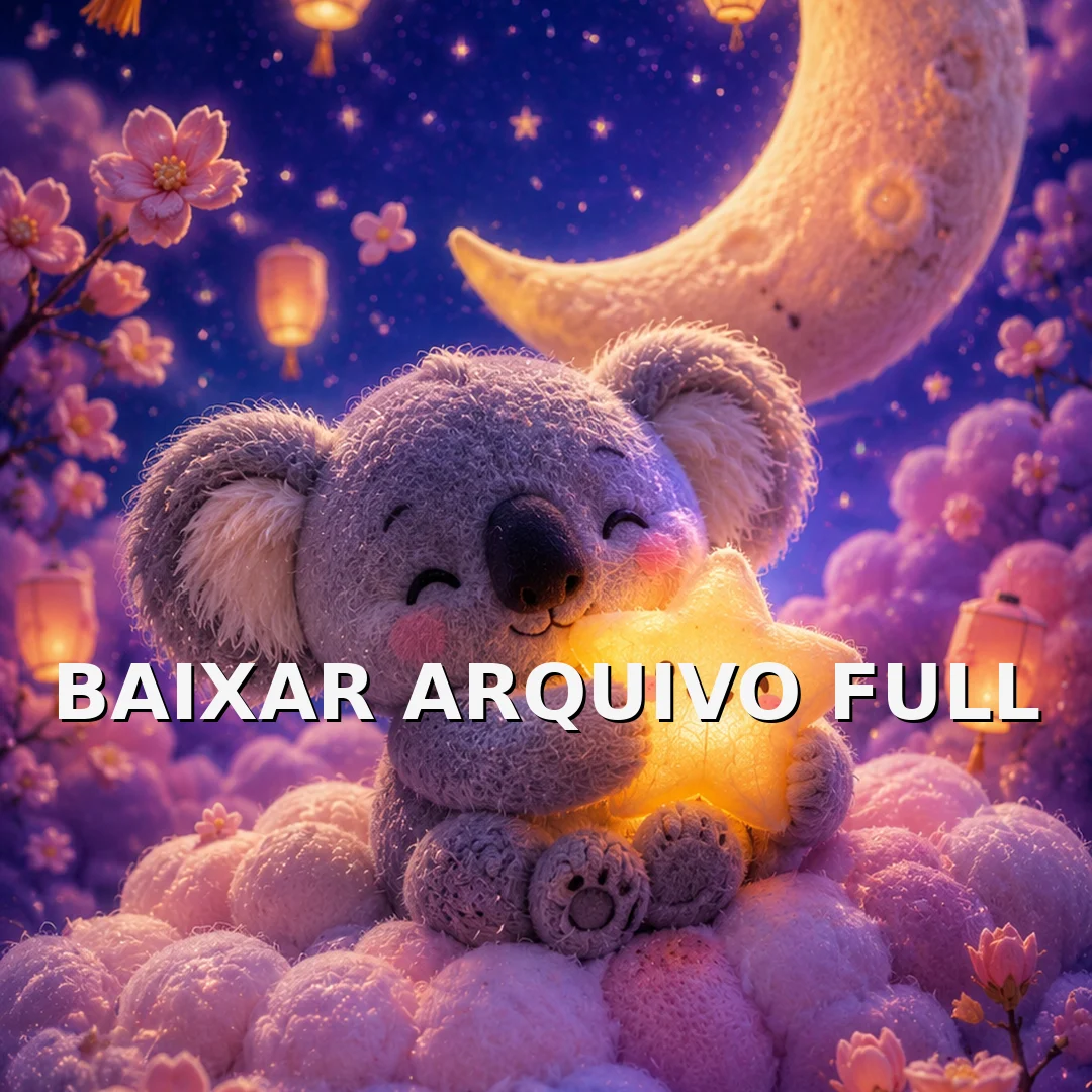 Wallpaper para Celular Coala Fofo com Estrela na Lua | Baixar Agora