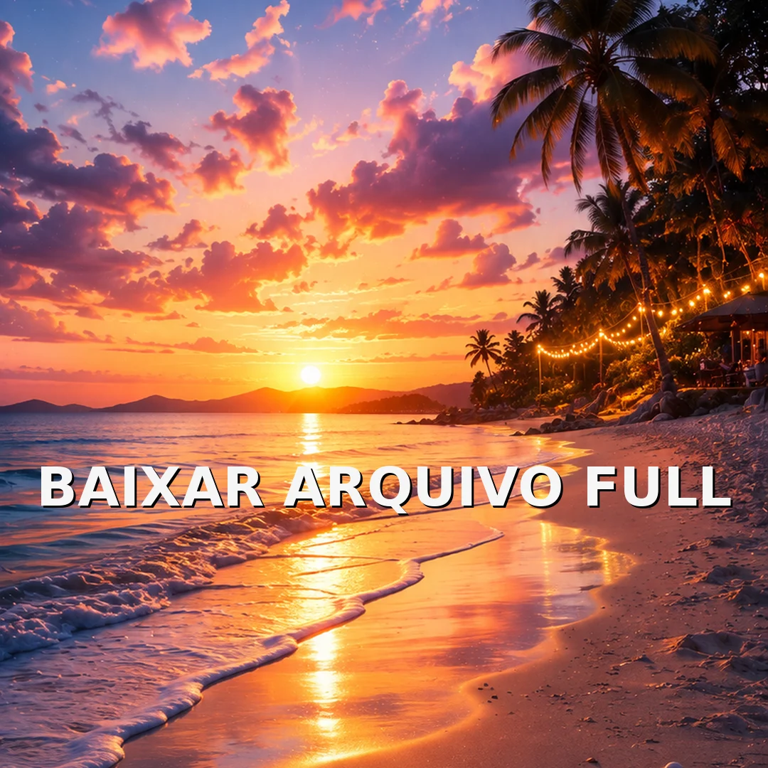 Wallpaper para Celular Praia ao Pôr do Sol com Coração na Areia | Baixar Agora