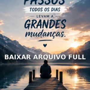 Wallpaper para Celular Frase Pequenos Passos Grandes Mudanças | Baixar Agora