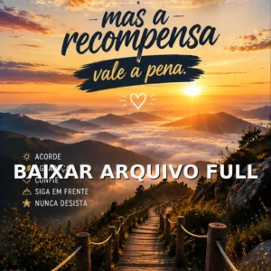 Wallpaper para Celular Frase O Caminho Pode Ser Difícil | Baixar Agora