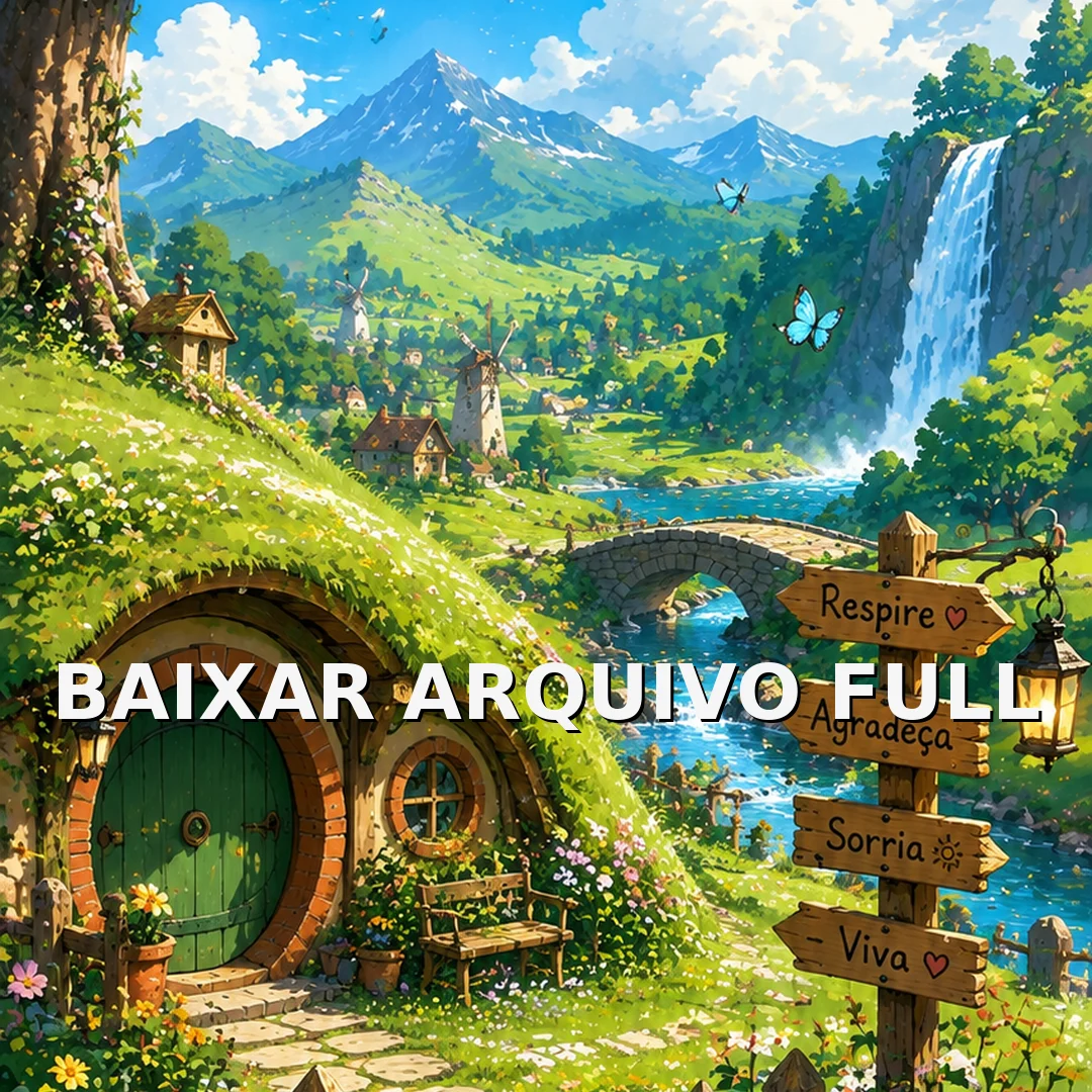 Wallpaper para Celular Casinha Hobbit em Vila Encantada | Baixar Agora