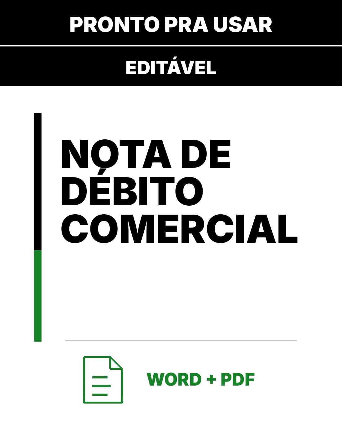 Baixar Nota de Débito Comercial Online – Word e PDF