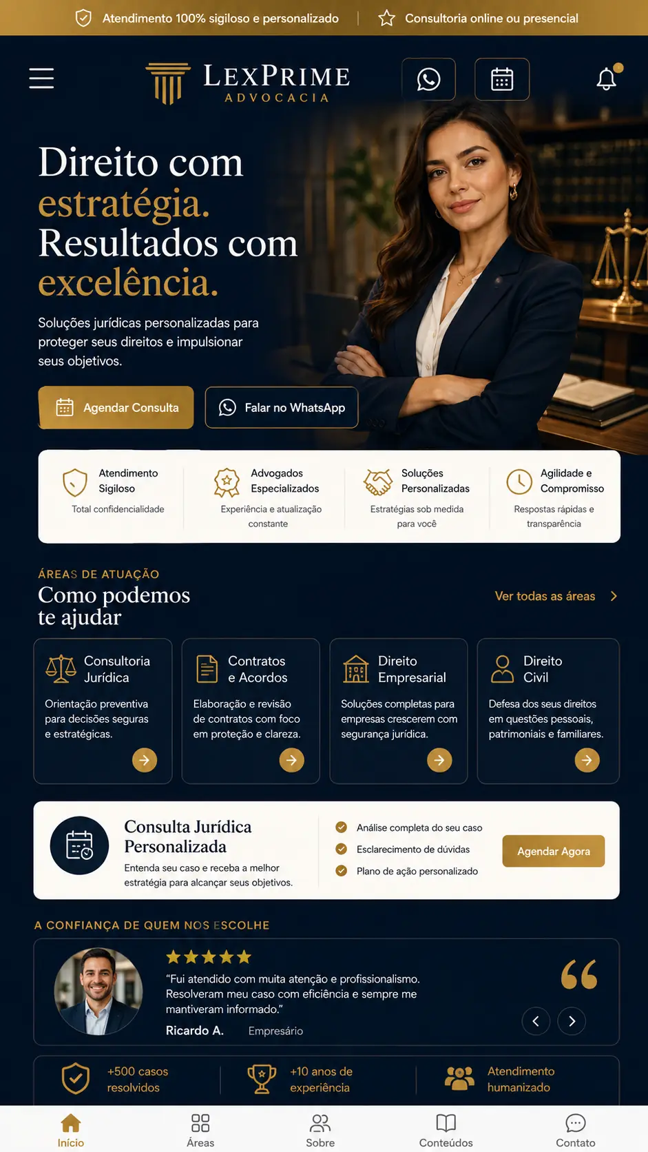 Escritório de Advocacia Criação de Site e Desenvolvimento de Site