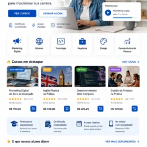 Cursos Online Criação de Site e Desenvolvimento de Site