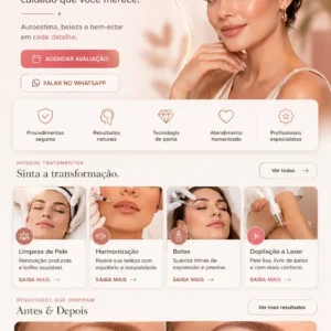 Criação de site para Harmonização Facial