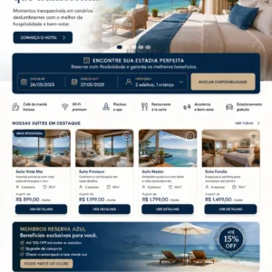 Criação de site para Hospedagem Turística