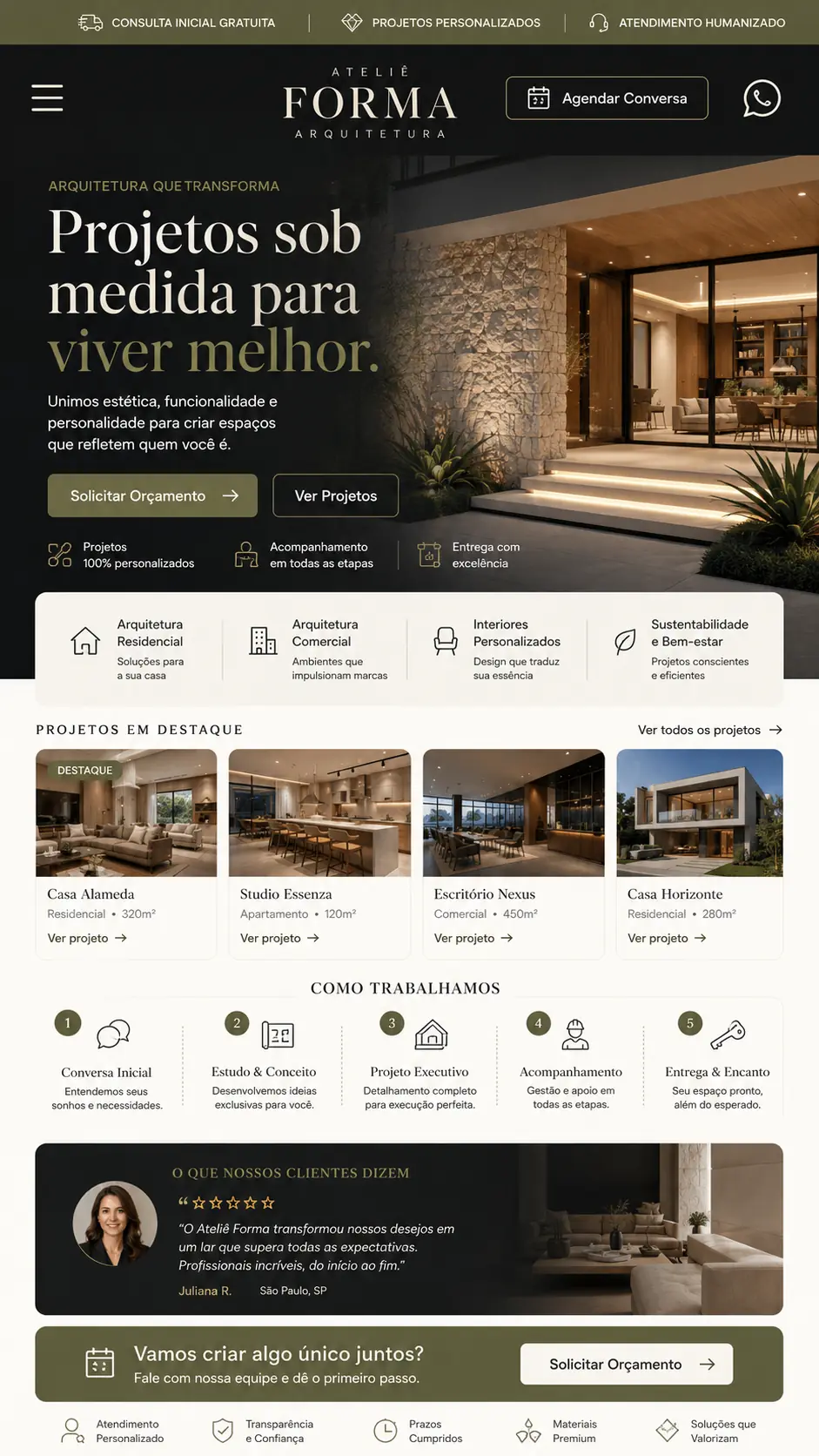 Escritório de Arquitetura Criação de Site e Desenvolvimento de Site