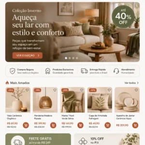 Criação de site para Loja de Decoração para Casa