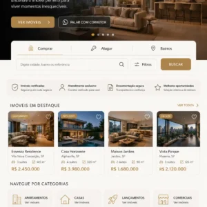 Criação de site para Imobiliária de Imóveis de Luxo