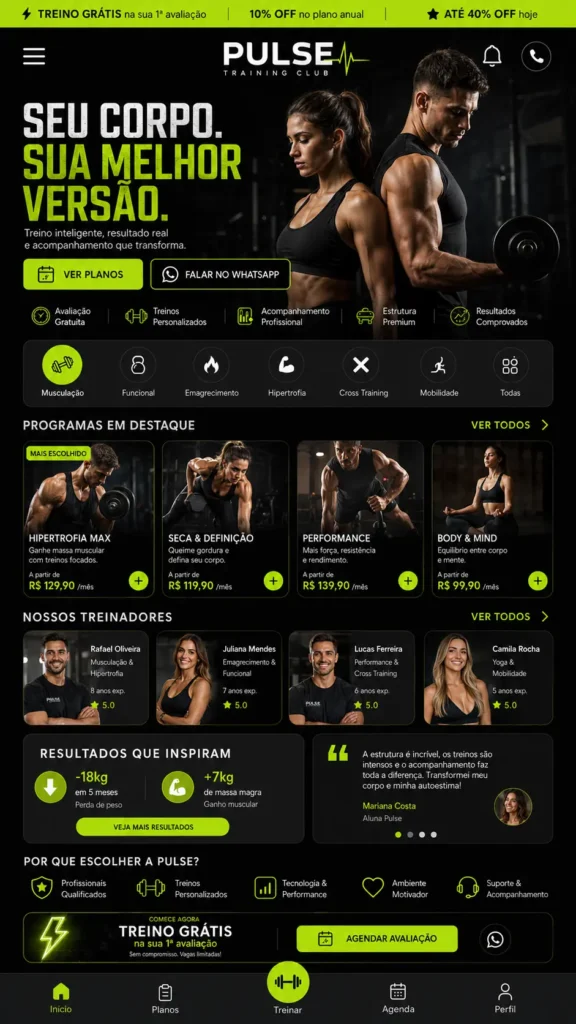 Academias Fitness e Esportes