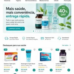 Criação de site para Drogaria