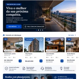 Criação de site para Corretora de Imóveis