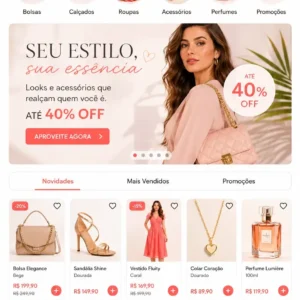 Criação de site para Loja de Moda e Acessórios