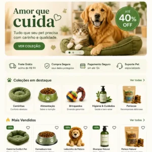 Criação de site para Pet Shop com Banho e Tosa