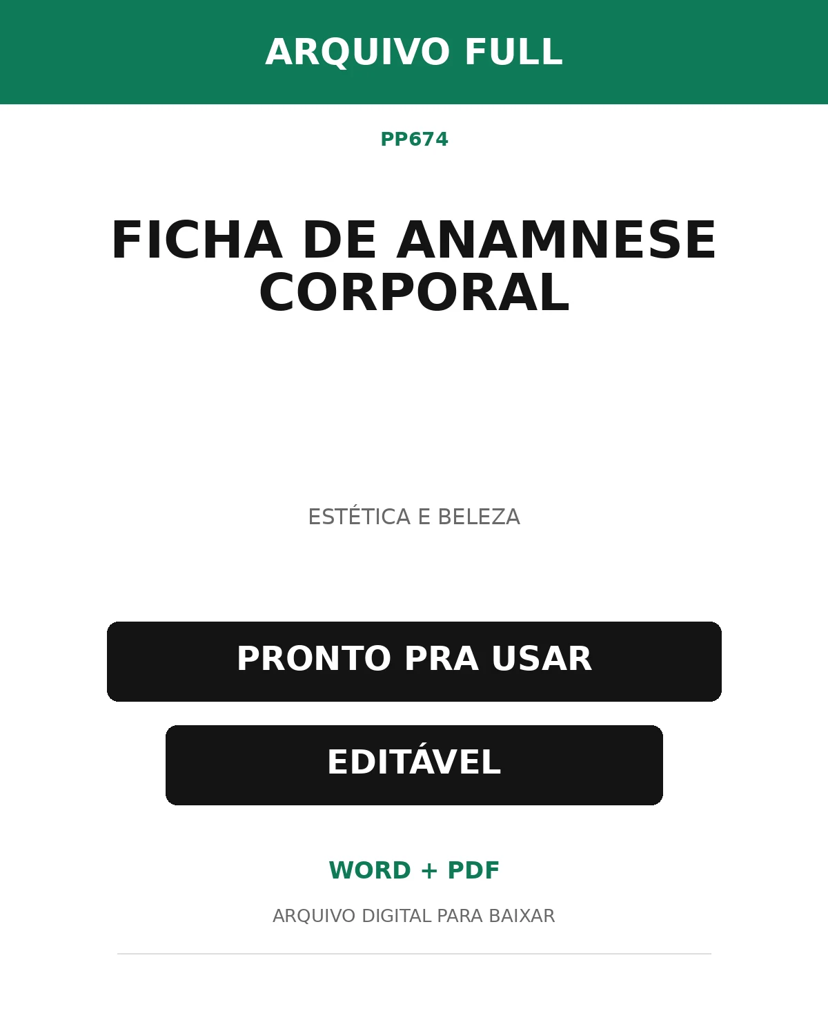 Baixar Ficha de Anamnese Corporal Online – Word e PDF