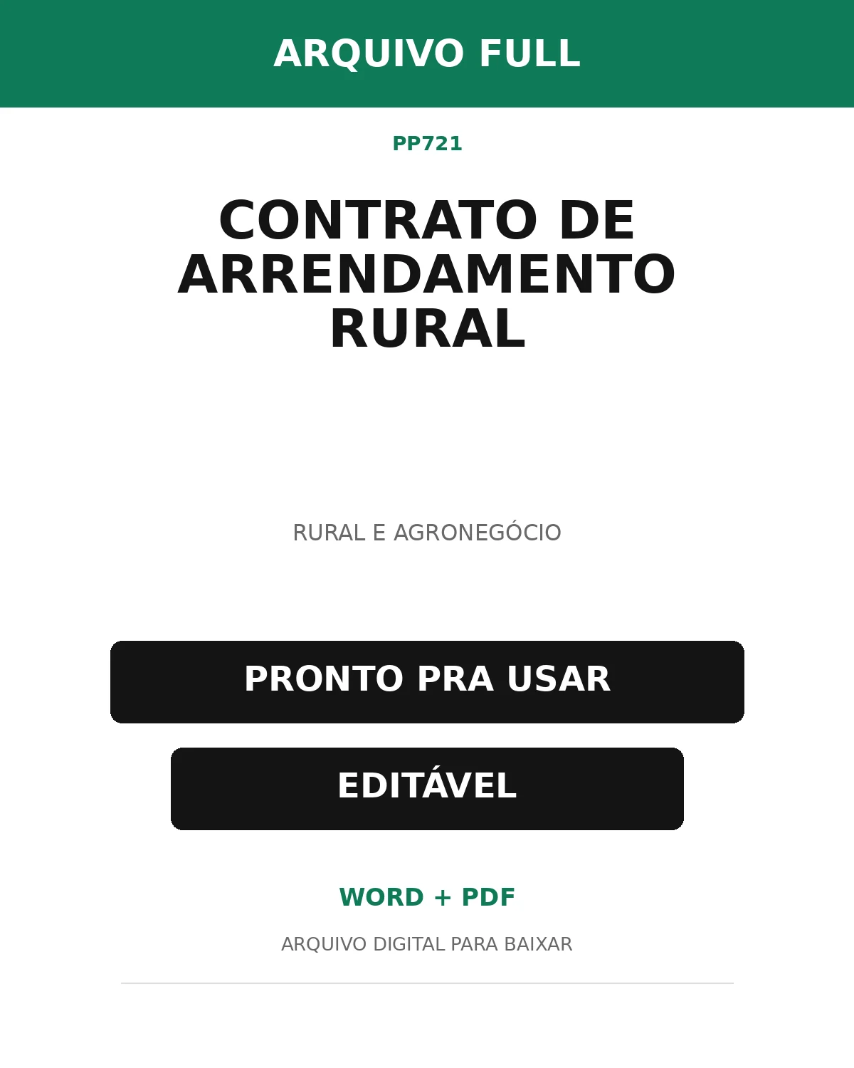 Baixar Contrato de Arrendamento Rural Online – Word e PDF