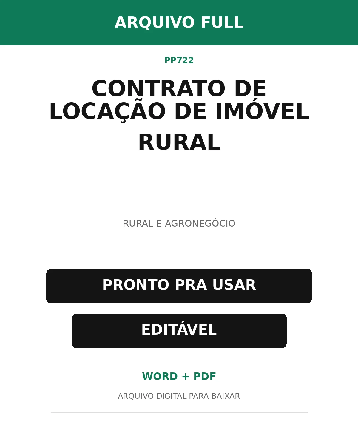 Baixar Contrato de Locação de Imóvel Rural Online – Word e PDF