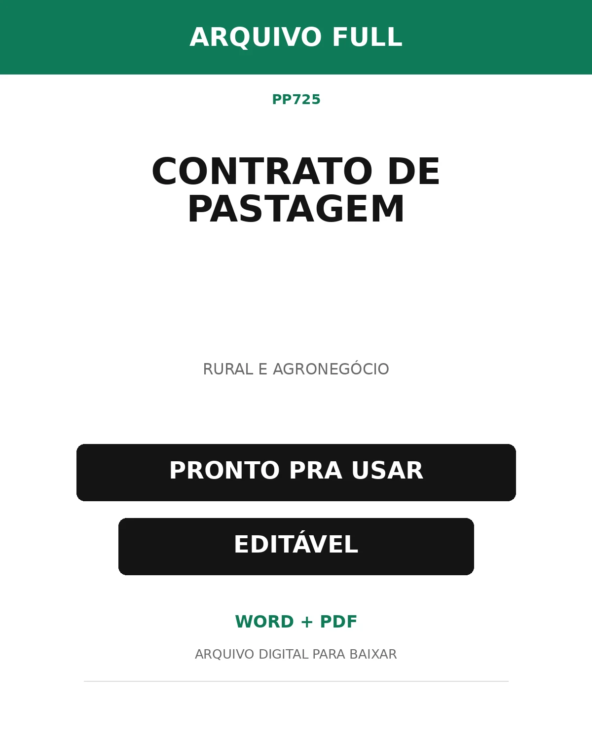 Baixar Contrato de Pastagem Online – Word e PDF