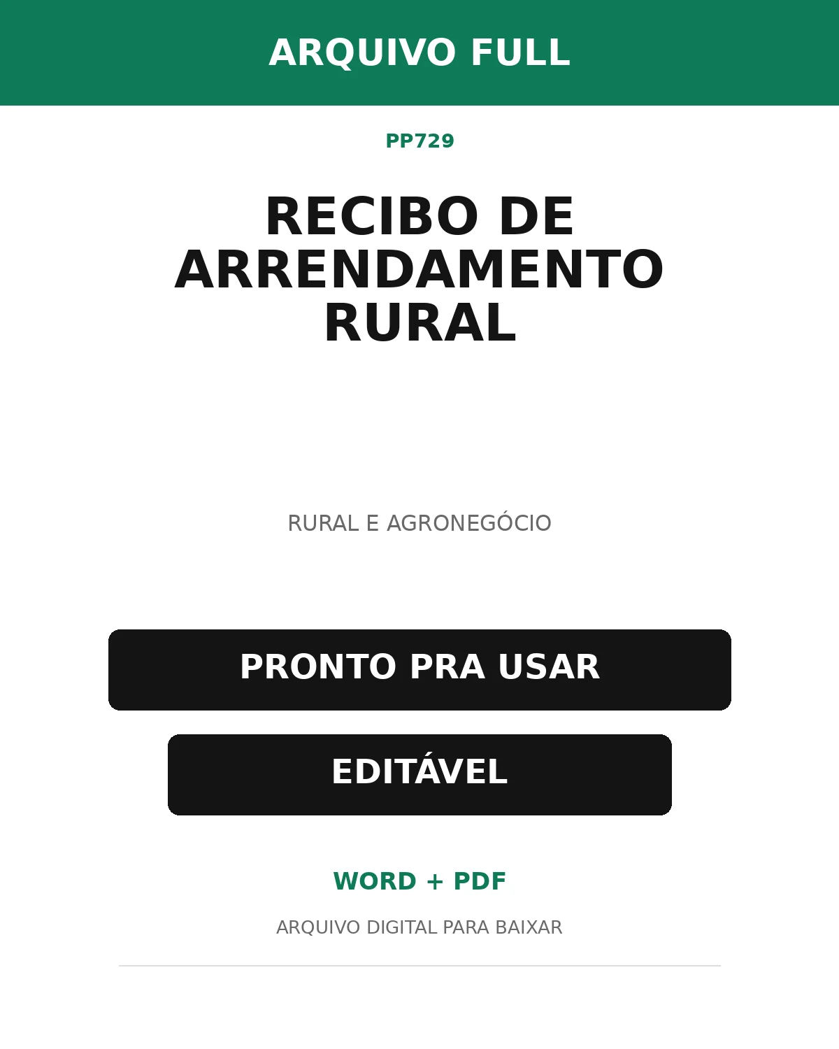 Baixar Recibo de Arrendamento Rural Online – Word e PDF