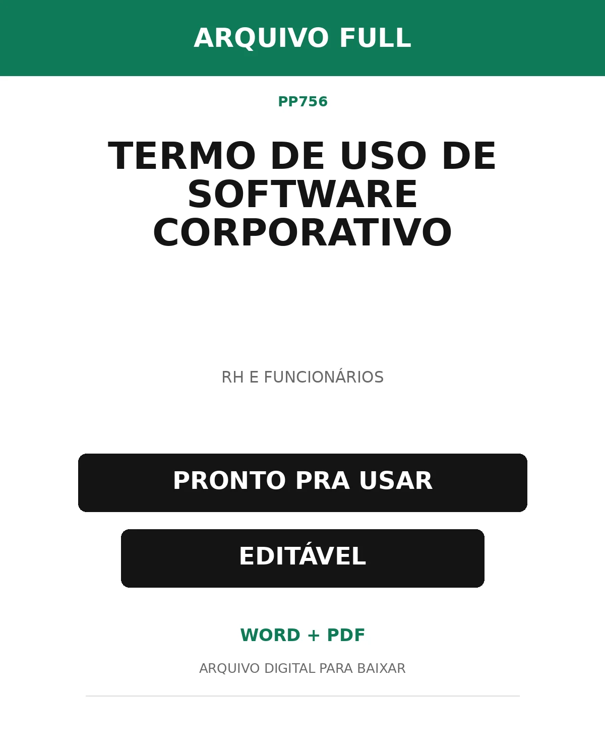 Baixar Termo de Uso de Software Corporativo Online – Word e PDF