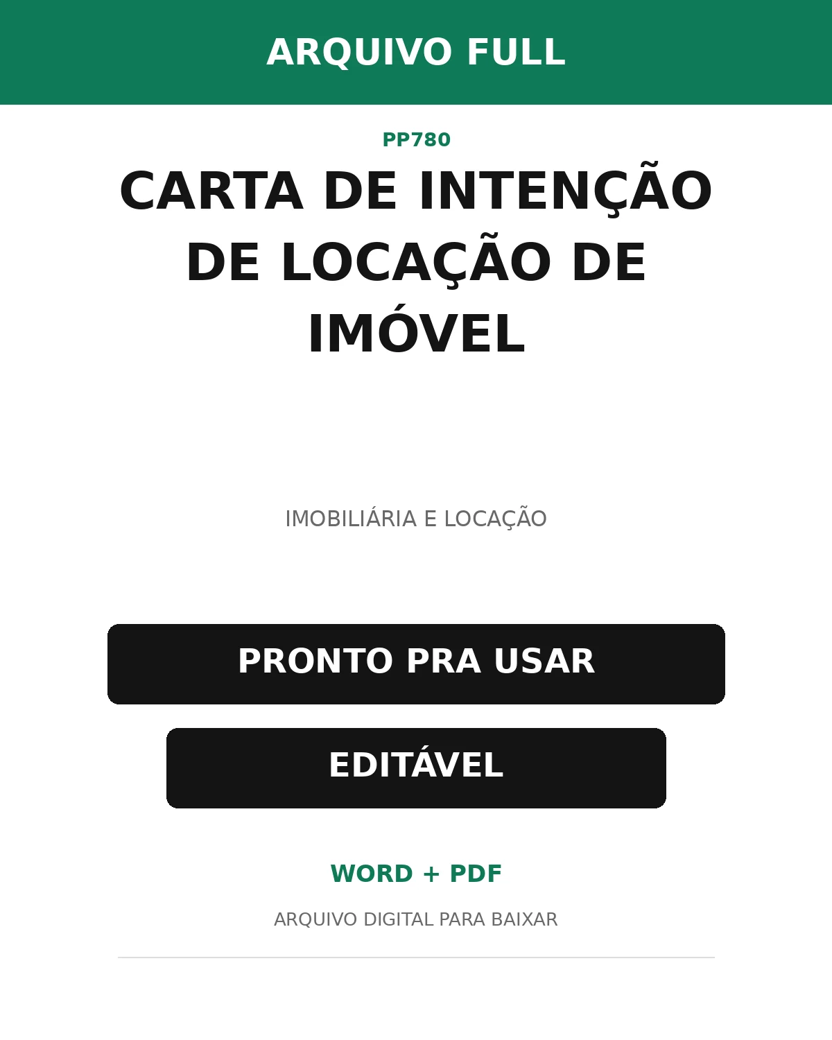 Baixar Carta de Intenção de Locação de Imóvel Online – Word e PDF