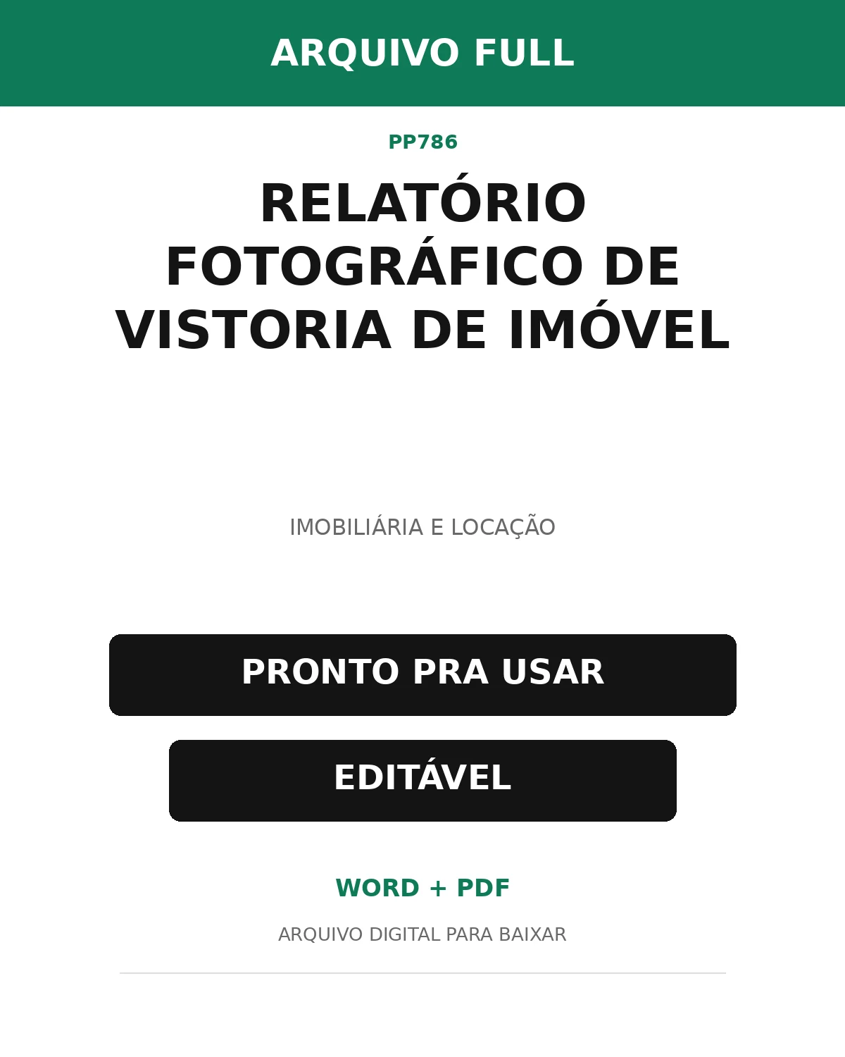 Baixar Relatório Fotográfico de Vistoria de Imóvel Online – Word e PDF