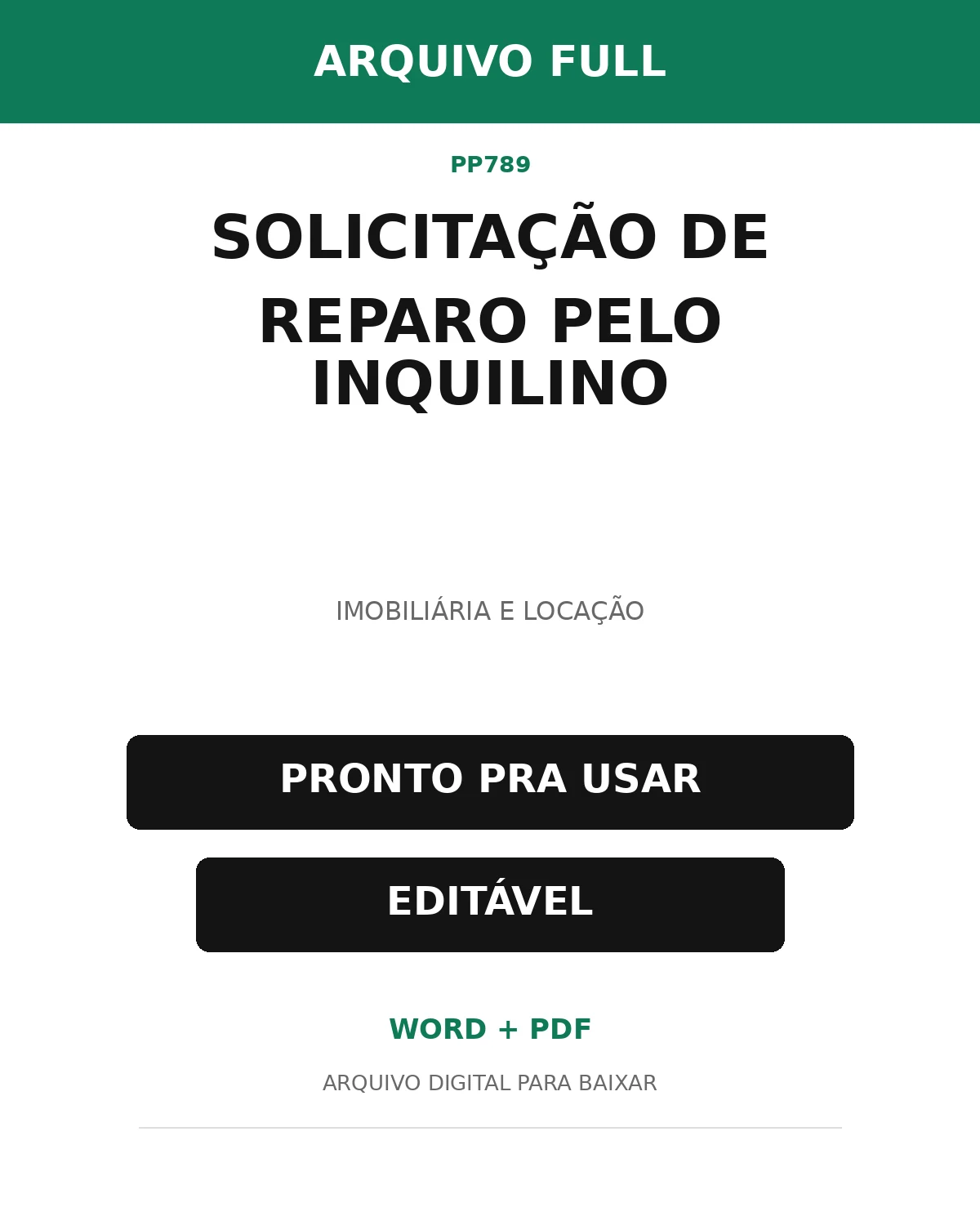 Baixar Solicitação de Reparo pelo Inquilino Online – Word e PDF