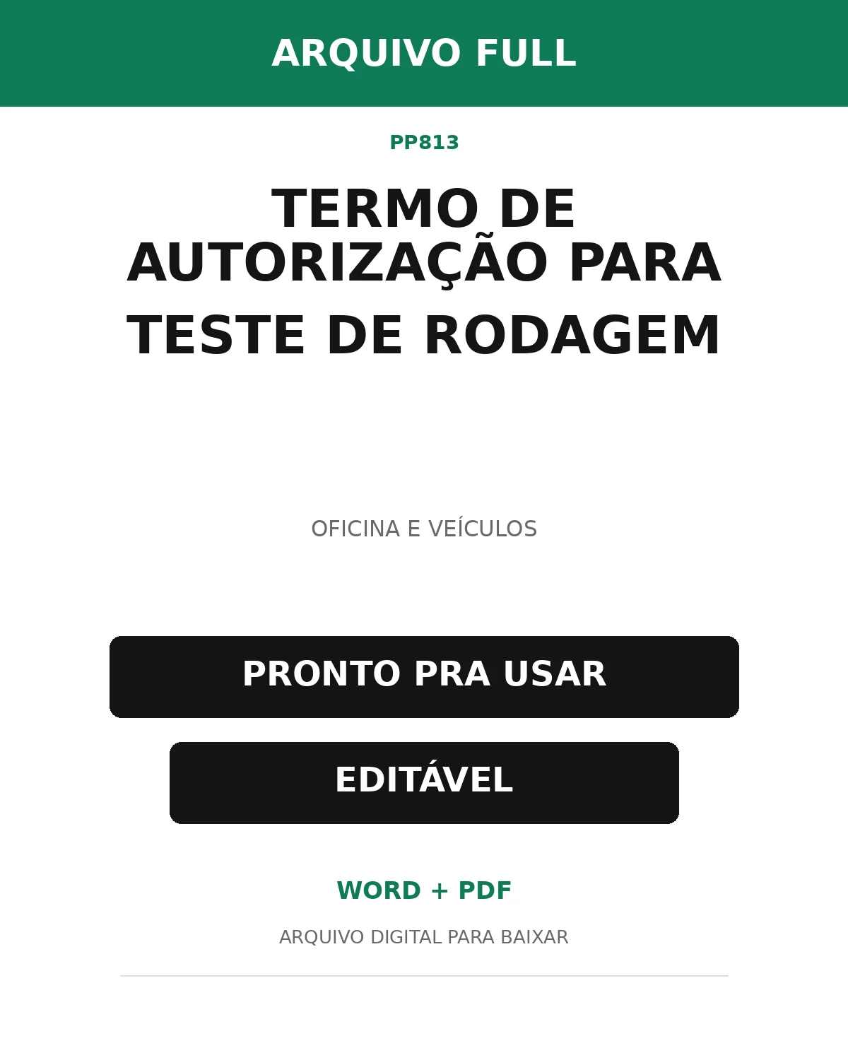 Baixar Termo de Autorização para Teste de Rodagem Online – Word e PDF
