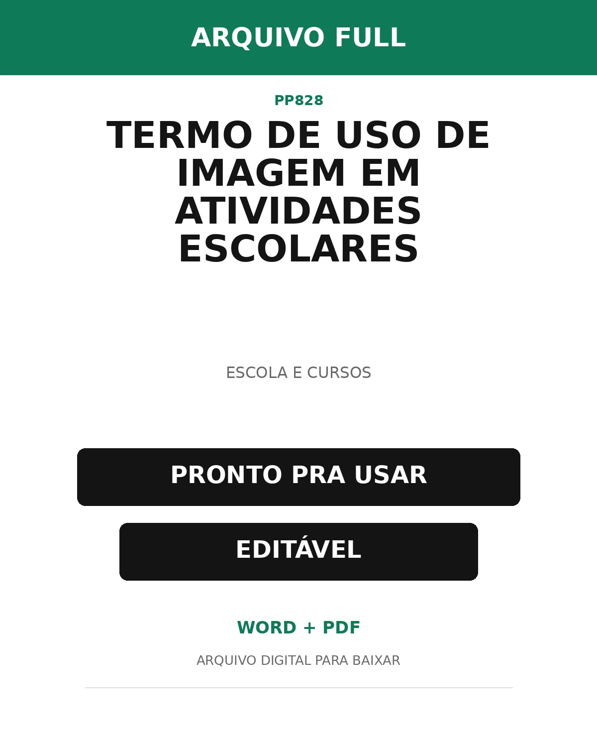 Baixar Termo de Uso de Imagem em Atividades Escolares Online – Word e PDF