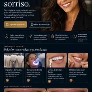 Criação de site para Clínica Odontológica Estética