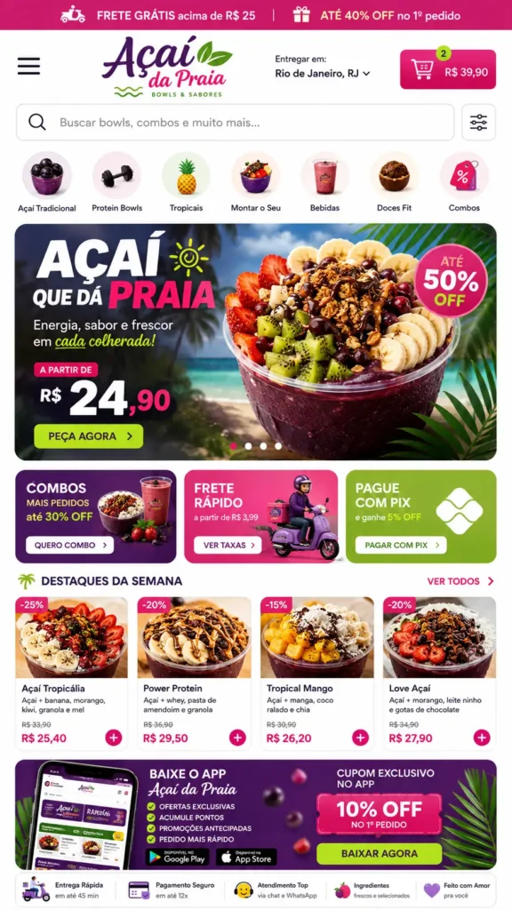 Criação de Sites para Restaurantes