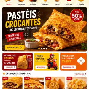 Pastelaria Criação de Site e Desenvolvimento de Site