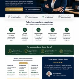 Escritório de Contabilidade Criação de Site Profissional e Desenvolvimento de Site
