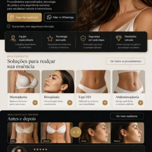 Criação de site para Clínica de Cirurgia Plástica