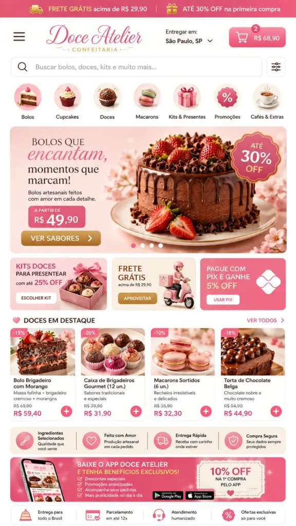 Restaurantes Delivery e Alimentação