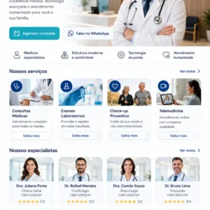 Criação de site para Centro Médico