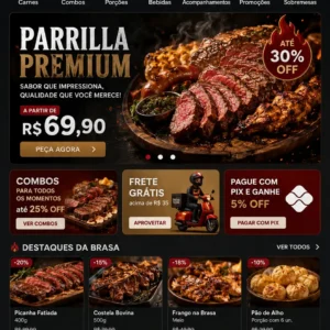Churrascaria Criação de Site e Desenvolvimento de Site